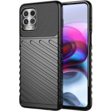 Hurtel Aizmugurējais vāciņš Hurtel  Thunder Case Flexible Tough Rugged Cover TPU Case for Motorola Moto G100 / Edge S black