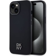 Dkny Aizmugurējais vāciņš DKNY - DKNY PU Leather Stack Logo Magsafe Case for iPhone 15 Black