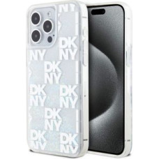 Dkny Aizmugurējais vāciņš DKNY - DKNY Liquid Glitter Checkered Pattern Case for iPhone 15 Pro Max Transparent