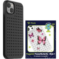 Palit Aizmugurējais vāciņš Palit  Zestaw Etui Pinit Dynamic + Flower/ Butterfly Pin iPhone 14 Plus / 15 Plus 6.7