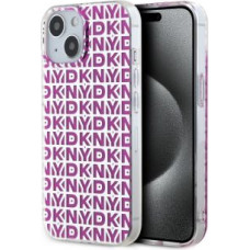 Dkny Aizmugurējais vāciņš DKNY - DKNY PC/TPU Repeat Pattern Case for iPhone 15 Pink