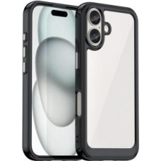 Hurtel Aizmugurējais vāciņš Hurtel  Outer Space Case with Gel Frame for iPhone 16 Plus - Black