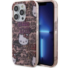 Hello Kitty Aizmugurējais vāciņš Hello Kitty  Hello Kitty IML Tags Graffiti case for iPhone 14 Pro - pink