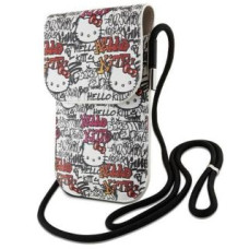 Hello Kitty Aizmugurējais vāciņš Hello Kitty  Hello Kitty Leather Tags Graffiti Cord bag - beige