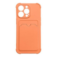 Hurtel Aizmugurējais vāciņš Hurtel  Card Armor Case Pouch Cover for iPhone 12 Pro Max Card Wallet Silicone Air Bag Armor Cover Orange