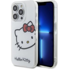 Hello Kitty Aizmugurējais vāciņš Hello Kitty - Hello Kitty IML Head Logo Case for  iPhone 15 Pro Max White