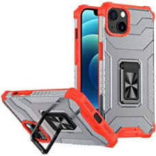 Hurtel Aizmugurējais vāciņš Hurtel  Crystal Ring Case Kickstand Tough Rugged Cover for iPhone 13 mini red