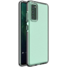 Hurtel Aizmugurējais vāciņš Hurtel  Spring Case cover gel cover with colored frame for Samsung Galaxy A12 / Galaxy M12 black