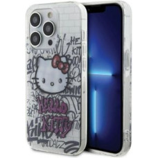 Hello Kitty Aizmugurējais vāciņš Hello Kitty  Hello Kitty IML Kitty On Bricks Graffiti case for iPhone 15 Pro - white