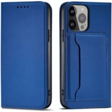 Hurtel Aizmugurējais vāciņš Hurtel - Magnet Card Case for Samsung Galaxy S23 Ultra flip cover wallet stand blue