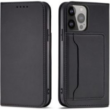 Hurtel Aizmugurējais vāciņš Hurtel  Magnet Card Case for Samsung Galaxy A23 5G cover with flip wallet stand black