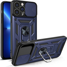 Hurtel Aizmugurējais vāciņš Hurtel  Hybrid Armor Camshield case for iPhone 13 Pro Max armored case with camera cover blue