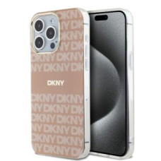 Dkny Aizmugurējais vāciņš DKNY - DKNY PC/TPU Repeat Pattern Tonal Stripe Magsafe Case for iPhone 15 Pro Max Pink