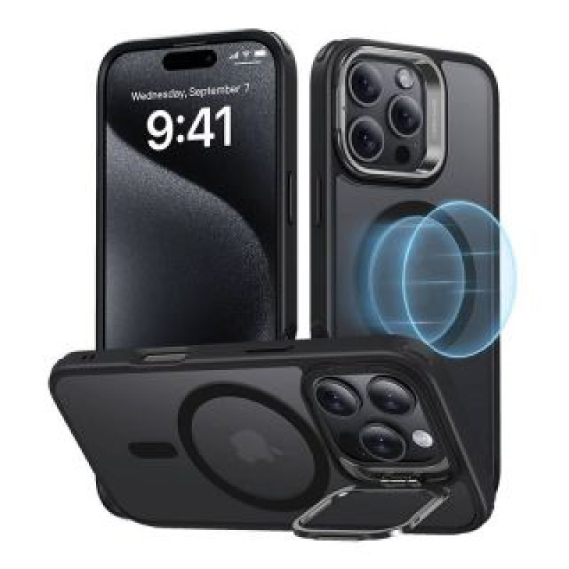 ESR Aizmugurējais vāciņš ESR  Hybrid Case (HaloLock) ESR with stand for iPhone 16 Pro (black)