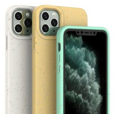 Hurtel Aizmugurējais vāciņš Hurtel  Eco Case Case for iPhone 11 Pro Max Silicone Cover Phone Cover Yellow