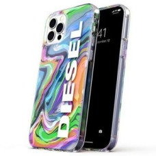 Diesel Aizmugurējais vāciņš Diesel  Diesel Clear Case Digital Holographic AOP iPhone 12/12 Pro holograficzny-biały/holographic-white 44315