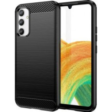 Hurtel Aizmugurējais vāciņš Hurtel  Carbon Case case for Samsung Galaxy A04e flexible silicone carbon cover black