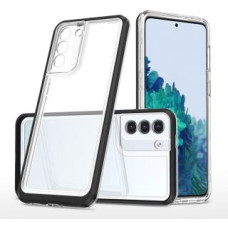 Hurtel Aizmugurējais vāciņš Hurtel  Clear 3in1 Case for Samsung Galaxy S22 + (S22 Plus) Frame Gel Cover Black