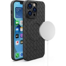 Hurtel Aizmugurējais vāciņš Hurtel  MagSafe Woven Case for iPhone 15 Pro - black