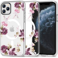 Tech-Protect Aizmugurējais vāciņš Tech-Protect  Tech-Protect MagMood MagSafe case for iPhone 11 Pro - purple flowers