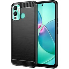 Hurtel Aizmugurējais vāciņš Hurtel  Carbon Case case for Infinix Hot 12 Play NFC / Hot 12 Play flexible silicone carbon cover black