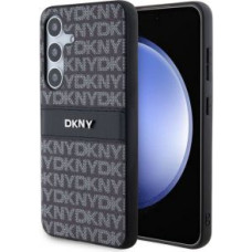 Dkny Aizmugurējais vāciņš DKNY - DKNY PC/TPU Repeat Pattern Tonal Stripe Case for Samsung S24 Black