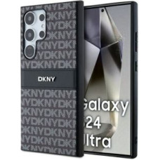 Dkny Aizmugurējais vāciņš DKNY  DKNY DKHCS24LPRTHSLK S24 Ultra S928  czarny/black hardcase Leather Mono Stripe&Metal Logo