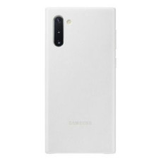 Samsung Aizmugurējais vāciņš Samsung  Etui Samsung EF-VN970LW Note 10 N970 biały/white Leather Cover