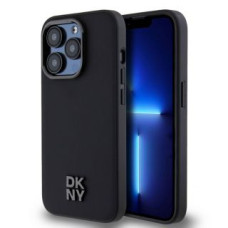 Dkny Aizmugurējais vāciņš DKNY - DKNY PU Leather Stack Logo Magsafe Case for iPhone 15 Pro Max Black