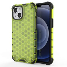 Hurtel Aizmugurējais vāciņš Hurtel  Honeycomb Case armor cover with TPU Bumper for iPhone 13 mini green