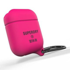 Superdry Aizmugurējais vāciņš SuperDry  SuperDry AirPods 1/2 Cover Waterproof różowy/pink