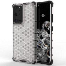 Hurtel Aizmugurējais vāciņš Hurtel - Honeycomb case armored cover with a gel frame for Samsung Galaxy S22 Ultra transparent