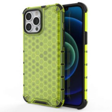 Hurtel Aizmugurējais vāciņš Hurtel  Honeycomb Case armor cover with TPU Bumper for iPhone 13 Pro Max green