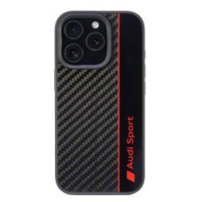 Audi Aizmugurējais vāciņš Audi  Audi Carbon Fiber Stripe iPhone 16 Pro 6.3