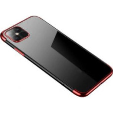 Hurtel Aizmugurējais vāciņš Hurtel  Clear Color case gel cover case with metallic frame Xiaomi Redmi Note 11 Pro 5G / 11 Pro red