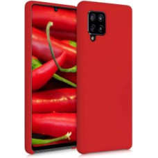 Hurtel Aizmugurējais vāciņš Hurtel  Silicone Case Soft Flexible Rubber Cover for Samsung Galaxy A42 5G red