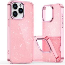 Hurtel Aizmugurējais vāciņš Hurtel  Glitter Case for iPhone 16 Pro - pink with glitter