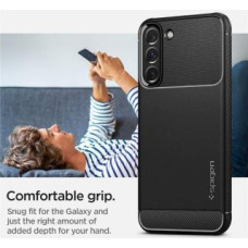 Spigen Aizmugurējais vāciņš Spigen  Spigen RUGGED ARMOR GALAXY S22 MATTE BLACK