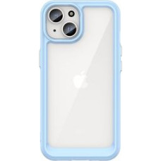 Hurtel Aizmugurējais vāciņš Hurtel  Outer Space reinforced case with flexible frame for iPhone 15 - blue