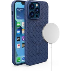 Hurtel Aizmugurējais vāciņš Hurtel  MagSafe Woven Case for iPhone 13 Pro - navy blue