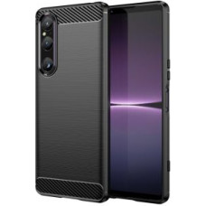 Hurtel Aizmugurējais vāciņš Hurtel - Carbon Case cover for Sony Xperia 1 V flexible silicone carbon cover black