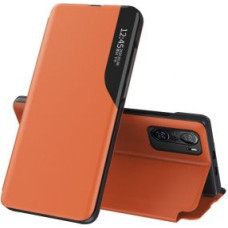 Hurtel Aizmugurējais vāciņš Hurtel  Eco Leather View Case Elegant Flip Cover Case with Stand Function Xiaomi Redmi K40 Pro + / K40 Pro / K40 / Poco F3 Orange