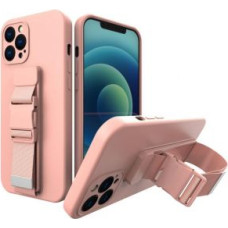 Hurtel Aizmugurējais vāciņš Hurtel  Rope case Gel Case with Chain Lanyard Handbag Lanyard Xiaomi Redmi Note 10 / Redmi Note 10S pink