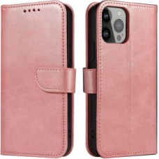 Hurtel Aizmugurējais vāciņš Hurtel  Magnet Case elegant case cover flip cover with stand function for iPhone 14 Pro pink