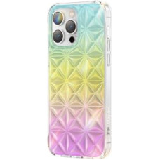 Kingxbar Aizmugurējais vāciņš Kingxbar  Kingxbar Miya Series case for iPhone 14 Pro Max cover back cover rainbow