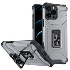 Hurtel Aizmugurējais vāciņš Hurtel  Crystal Ring Case Kickstand Tough Rugged Cover for iPhone 12 Pro black