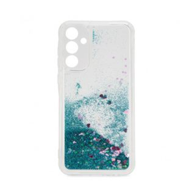 Ilike Aizmugurējais vāciņš iLike Samsung Galaxy A55 Silicone Case Water Glitter Blue