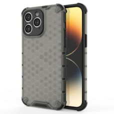 Hurtel Aizmugurējais vāciņš Hurtel  Honeycomb case for iPhone 14 Pro armored hybrid cover black