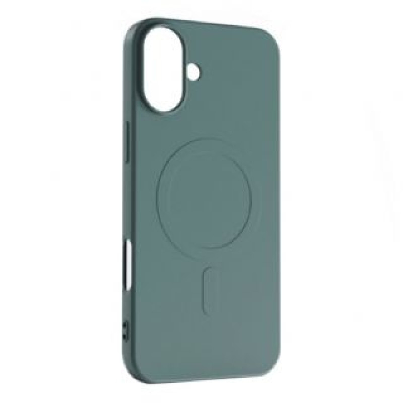 Hurtel Aizmugurējais vāciņš Hurtel  Liquid Silicone Case MagSafe for iPhone 16 - dark green