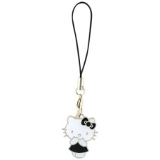 Hello Kitty Aizmugurējais vāciņš Hello Kitty  Hello Kitty zawieszka HKCPMKK Phone       Strap czarny/black Charm Kitty Cute